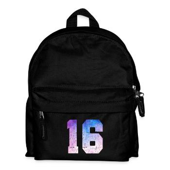 numéro 16 – Cadeau anniversaire 16 ans - Sac à dos Enfant - noir - Devant