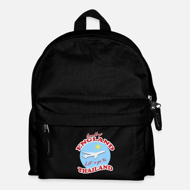 Goodbye England-Lets Go To Thailand - Kids' Backpack - black