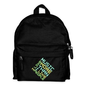 J’aime la musique plus que les gens désirent Musik - Sac à dos Enfant - noir - Devant