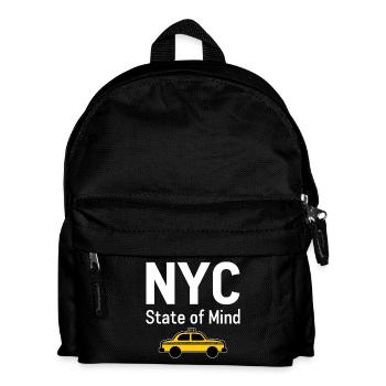 NYC State of Mind New York City Taxi Vibes - Kids' Backpack - black - Front