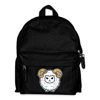 Mouton Bélier Steampunk Cornes Mécaniques - Sac à dos Enfant - noir - Devant