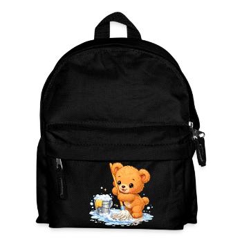 Nettoyage d’ours de chemise d’enfants Nettoyage de printemps mignon - Sac à dos Enfant - noir - Devant