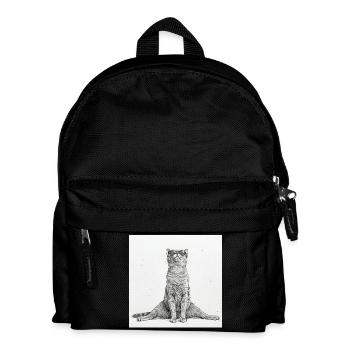 Cool Cat Yoga Splits - Kids' Backpack - black - Front