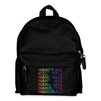 Handball Spielerin - Kinder Rucksack - Schwarz - Vorne