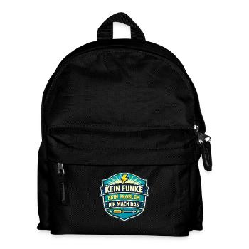 Kein Funke Kein Problem Ich Mach Das - Kinder Rucksack - Schwarz - Vorne