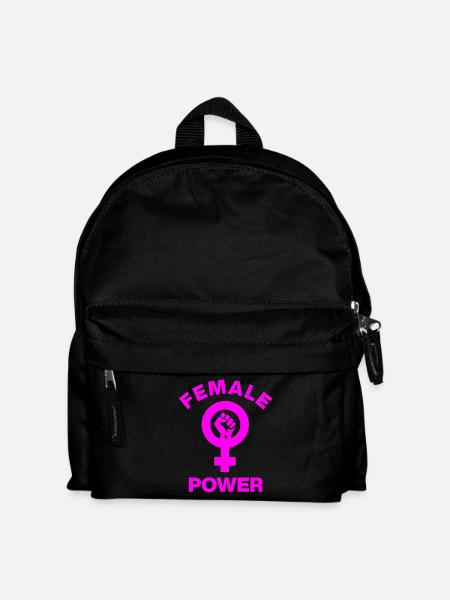 FEMALE POWER – GIRL POWER FAUST! ♀ GIRLS SISTERS - Kinder Rucksack - Schwarz