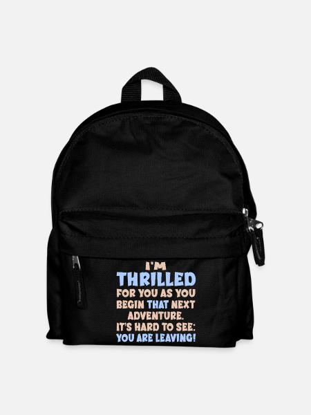 Auf Wiedersehen, Abschied von Job. - Kinder Rucksack - Schwarz