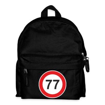 77. siebenundsiebzig Jahre Geschenk Überraschung - Kinder Rucksack - Schwarz - Vorne