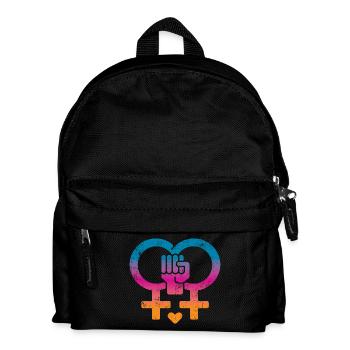 Women's rights, women's power - Kids' Backpack - black - Front