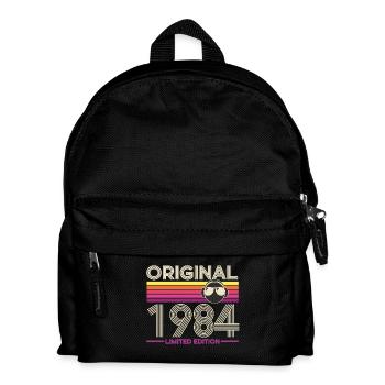 Originalausgabe von 1984 Vintage - Kinder Rucksack - Schwarz - Vorne