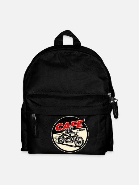Cafe Racer Vintage Logo Circle - Kinder Rucksack - Schwarz