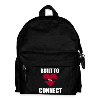 Construit pour connecter L’amour demande du travail Lien fort - Sac à dos Enfant - noir - Devant