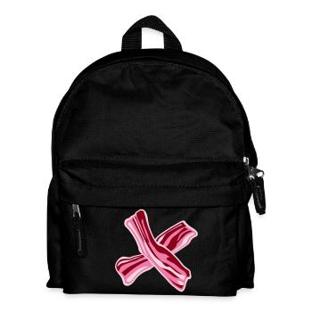 Bacon Bacon Food Funny Meat Foodie - Kids' Backpack - black - Front