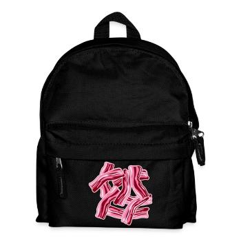Bacon Bacon Food Funny Meat Foodie - Kids' Backpack - black - Front