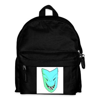 Smiling mask in gradient - Kids' Backpack - black - Front
