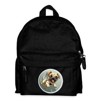 Squeaking Pug Sprinter - Kids' Backpack - black - Front