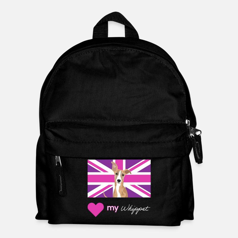 PURPLEWHIPPET (Weiß) - Kinder Rucksack - Schwarz
