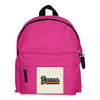 Peace Design des années 70 - Sac à dos Enfant - fuchsia - Devant