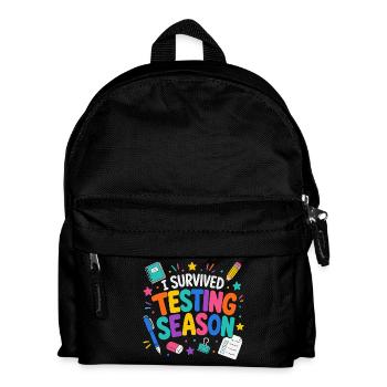 Ich habe die Klausurphase überlebt Schule Humor - Kinder Rucksack - Schwarz - Vorne