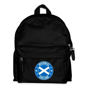 Insigne du blason d’Inverness en Écosse - Sac à dos Enfant - noir - Devant