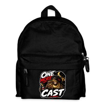 Funny Carp Fishing Shirt – One More Cast - Kids' Backpack - black - Front