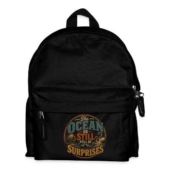 Der Ozean steckt voller Geheimnisse - Kinder Rucksack - Schwarz - Vorne