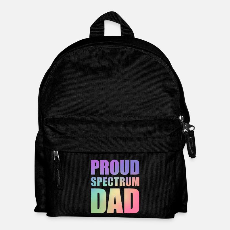 Proud Spectrum Dad - Kids' Backpack - black