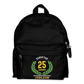 Schuster Jubiläum 25 Jahre 25 jähriges Jubilaeum - Kinder Rucksack - Schwarz - Vorne