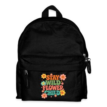 Reste l’enfant des fleurs sauvages - Sac à dos Enfant - noir - Devant
