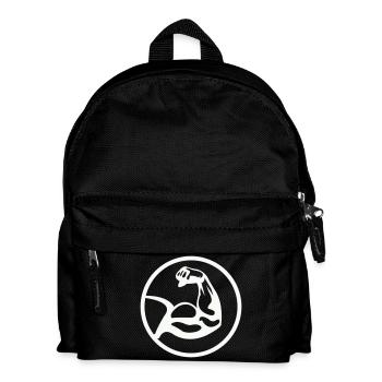 Biceps Black White - Kids' Backpack - black - Front