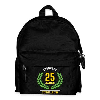Spengler Jubiläum 25 Jahre 25 jähriges Jubilaeum - Kinder Rucksack - Schwarz - Vorne