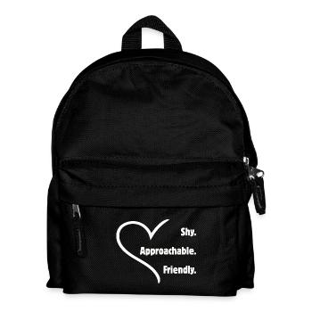 Flirting Introverts Shy Friendly Approachable - Kids' Backpack - black - Front