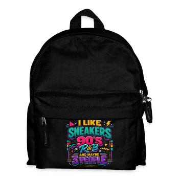 Style Années 90 : Sneakers, R&B et Humour - Sac à dos Enfant - noir - Devant