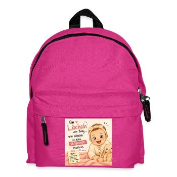 Babylächeln: Vergessen Meistens - Kinder Rucksack - Fuchsia - Vorne