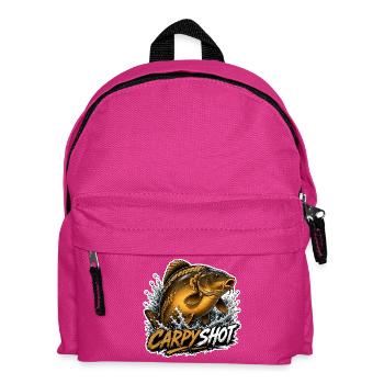 Carpyshot-Spiegel-Karpfenfischerei-Design - Kinder Rucksack - Fuchsia - Vorne