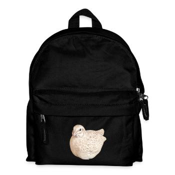 Illustration de la nature de la caille tachetée à la cannelle - Sac à dos Enfant - noir - Devant