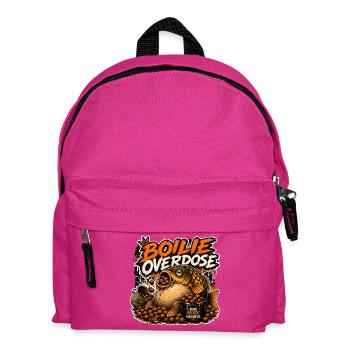 Boilie Overdose lustiges Karpfenfischen-Design - Kinder Rucksack - Fuchsia - Vorne