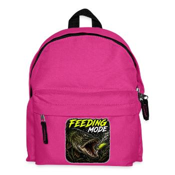 Fütterungsmodus Hechtfischerei-Design - Kinder Rucksack - Fuchsia - Vorne
