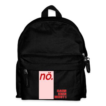 Ablehung Schnippisch Nein - Kinder Rucksack - Schwarz - Vorne
