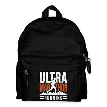 Ultra Marathon Running Runner Graphic - Kids' Backpack - black - Front