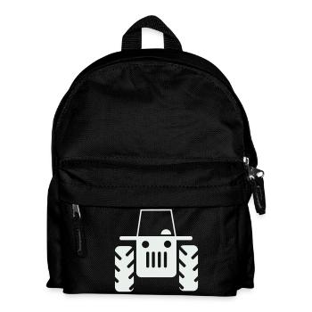 Tracteur rétro - Sac à dos Enfant - noir - Devant