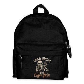Dead Inside Coffee aide l’humour de bureau - Sac à dos Enfant - noir - Devant