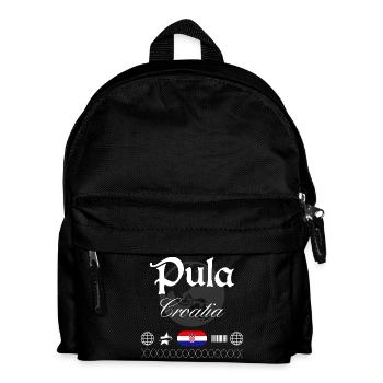 Pula Kroatien Streetwear Reise Souvenir - Kinder Rucksack - Schwarz - Vorne