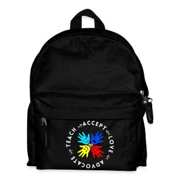 Autism Teacher Inclusion Acceptance Gift - Kids' Backpack - black - Front
