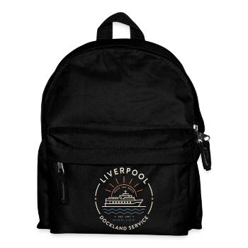 Liverpool Dockland Service Emblem - Kinder Rucksack - Schwarz - Vorne