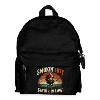 Smokin Hot Schwiegervater-Barbecue | Humor-Geschenk - Kinder Rucksack - Schwarz - Vorne