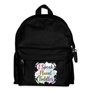 Ich spreche fließend Kleinkind - Kinder Rucksack - Schwarz - Vorne