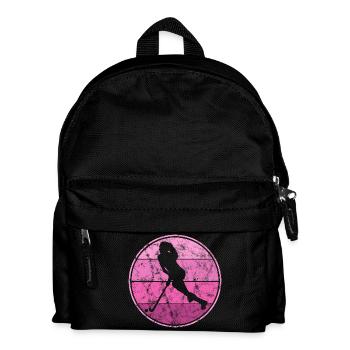 Hockey Feldhockey Hallenhockey Frauen Mädchen - Kinder Rucksack - Schwarz - Vorne