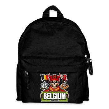 SkullCostume World Edition: Belgium - Kids' Backpack - black - Front