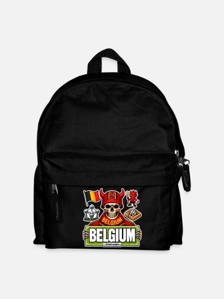 SkullCostume World Edition: Belgium - Kids' Backpack - black